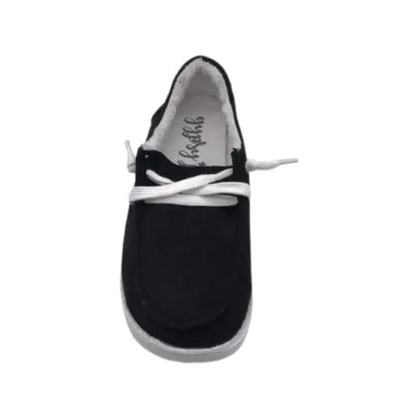 Gypsy jazz black harley sherpa slip ons