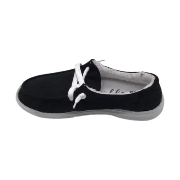 Gypsy jazz black harley sherpa slip ons