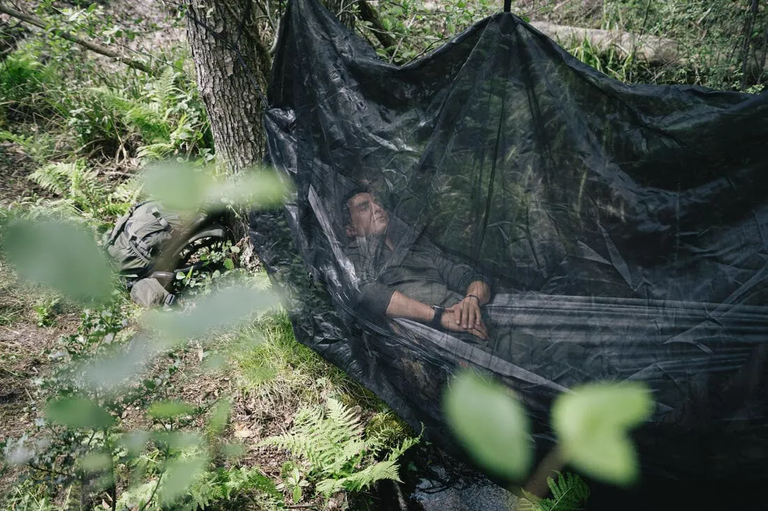 Hamac Bushcraft Résistant 1 personne Camouflage Furtiv