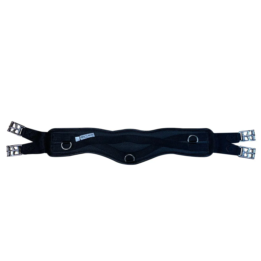 Harry Dabbs Curved Waffle Girth Non Elastic Black