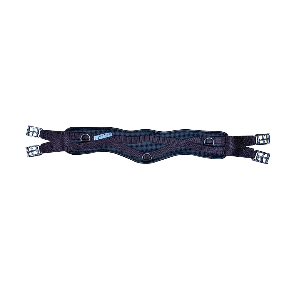 Harry Dabbs Curved Waffle Girth Non Elastic Brown