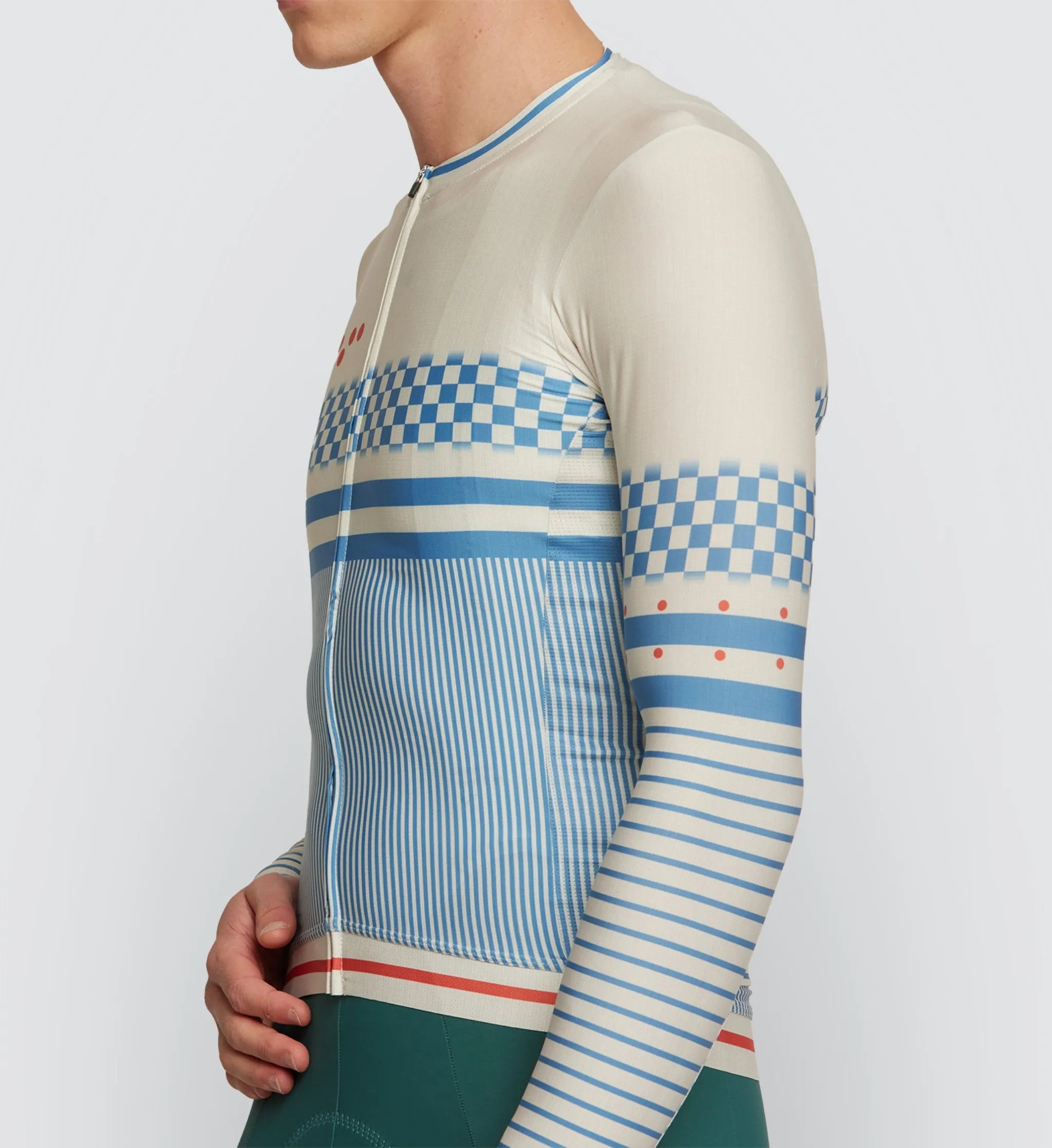 Heritage / Men's Classic LS Jersey - Almond Stripe