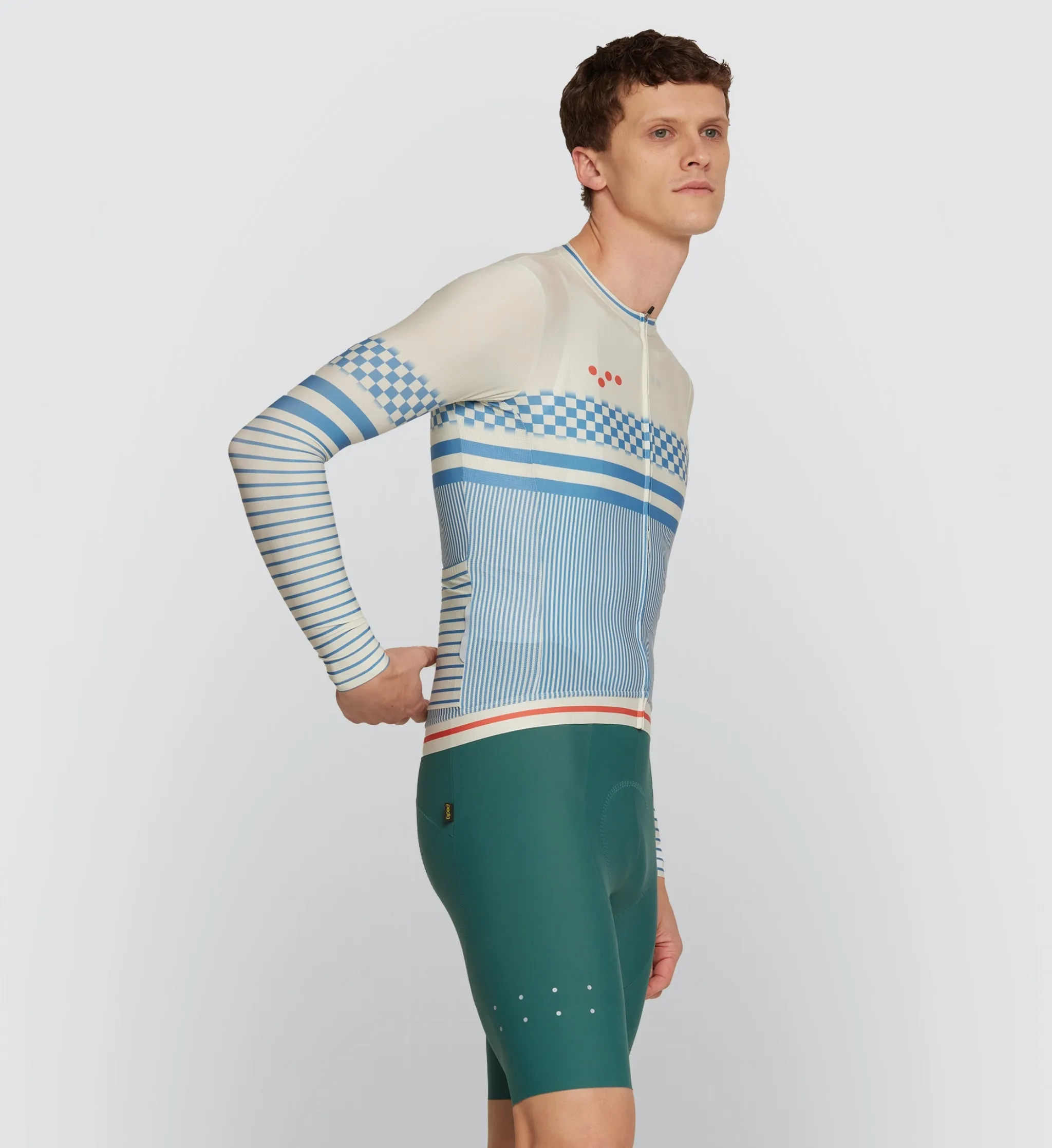 Heritage / Men's Classic LS Jersey - Almond Stripe