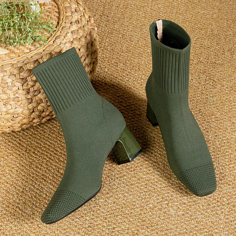 High Heel Luxe™ | Women's High Heel Boots | Faux Leather, Pointed Toe Design & Comfortable Fit