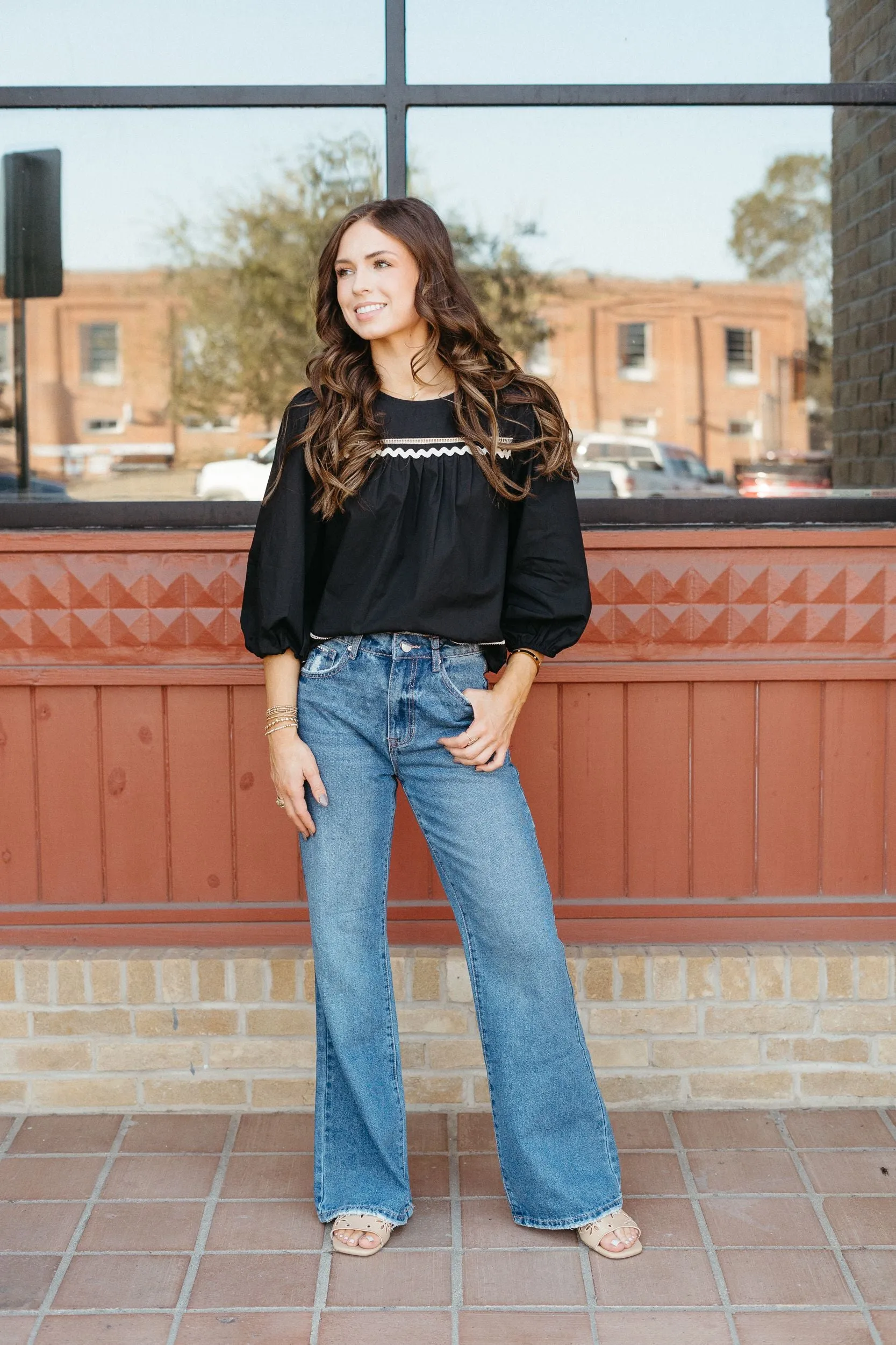 High Rise Relaxed Boot Cut Jean P1644
