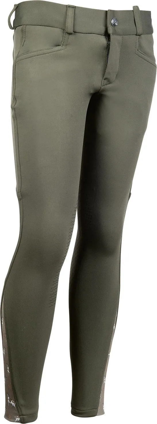 HKM Riding Breeches Allure Cheval Sili. Knee Patch