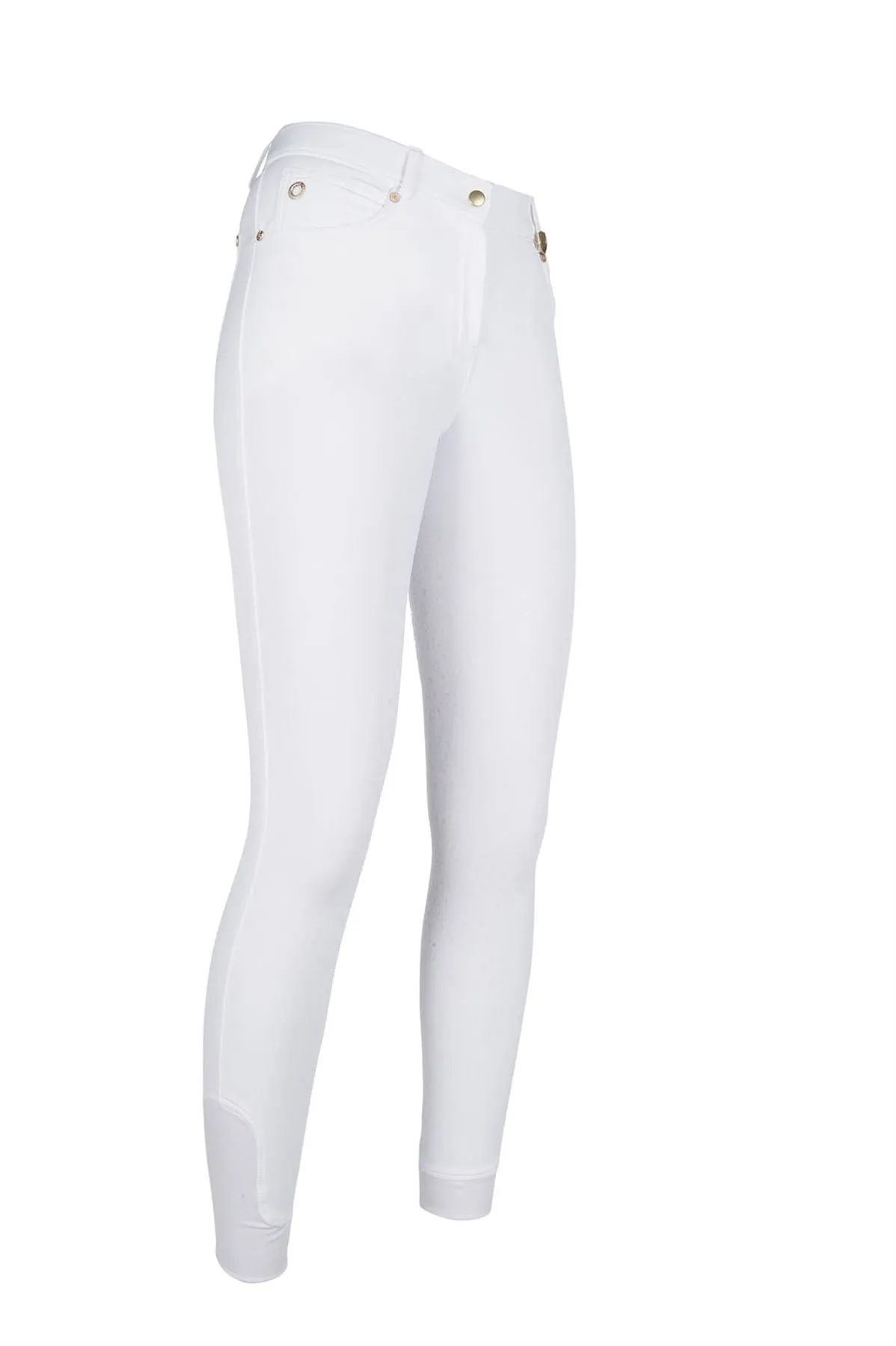 HKM Riding Breeches Lg Basic Silicone Full Seat