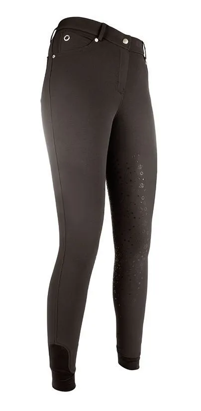 HKM Riding Breeches Lg Basic Silicone Full Seat
