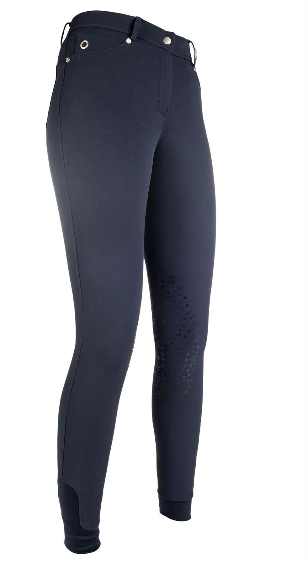 HKM Riding Breeches Lg Basic Silicone Knee Patch