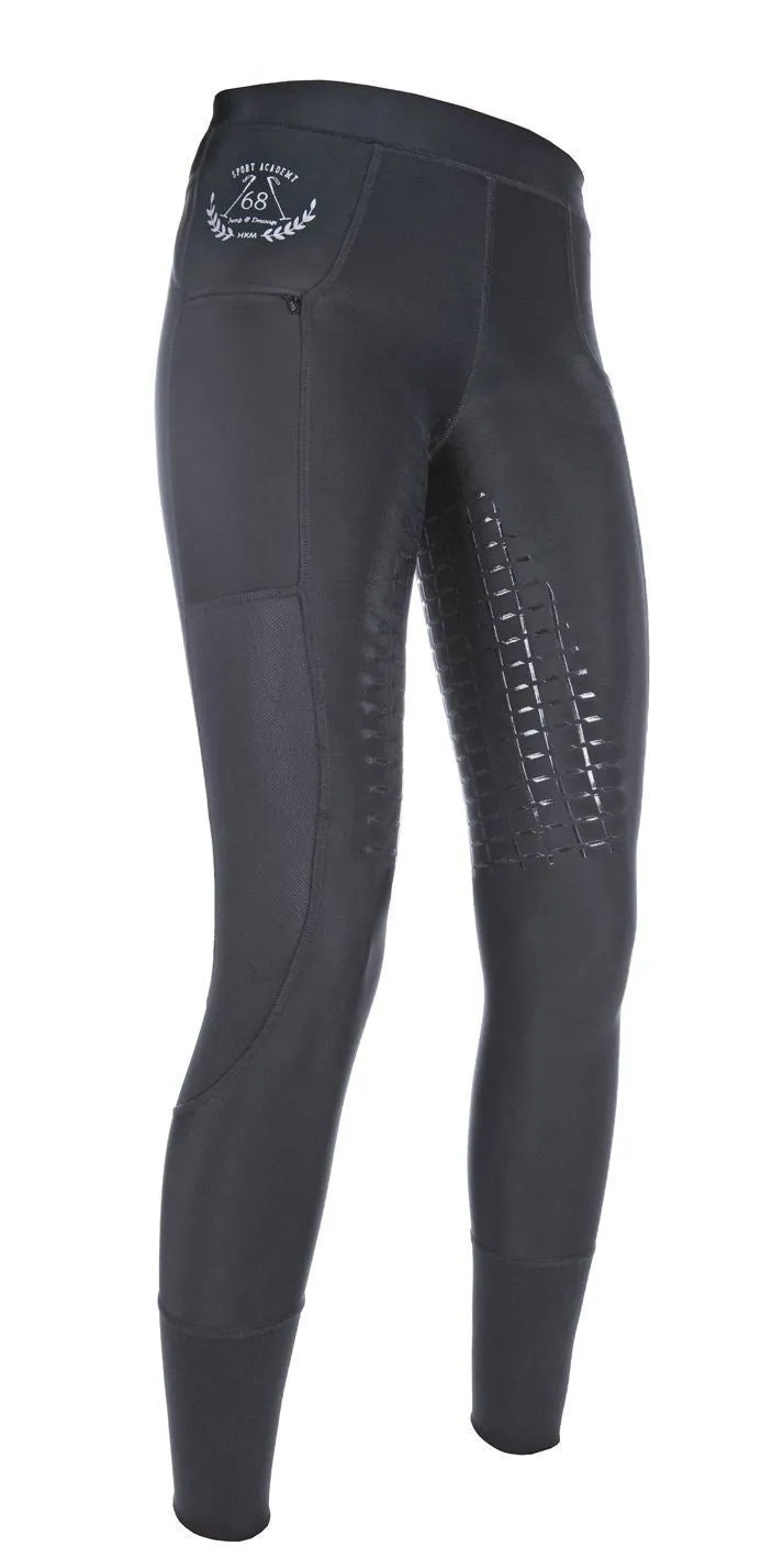HKM Riding Leggings Mesh Silicone Full Seat