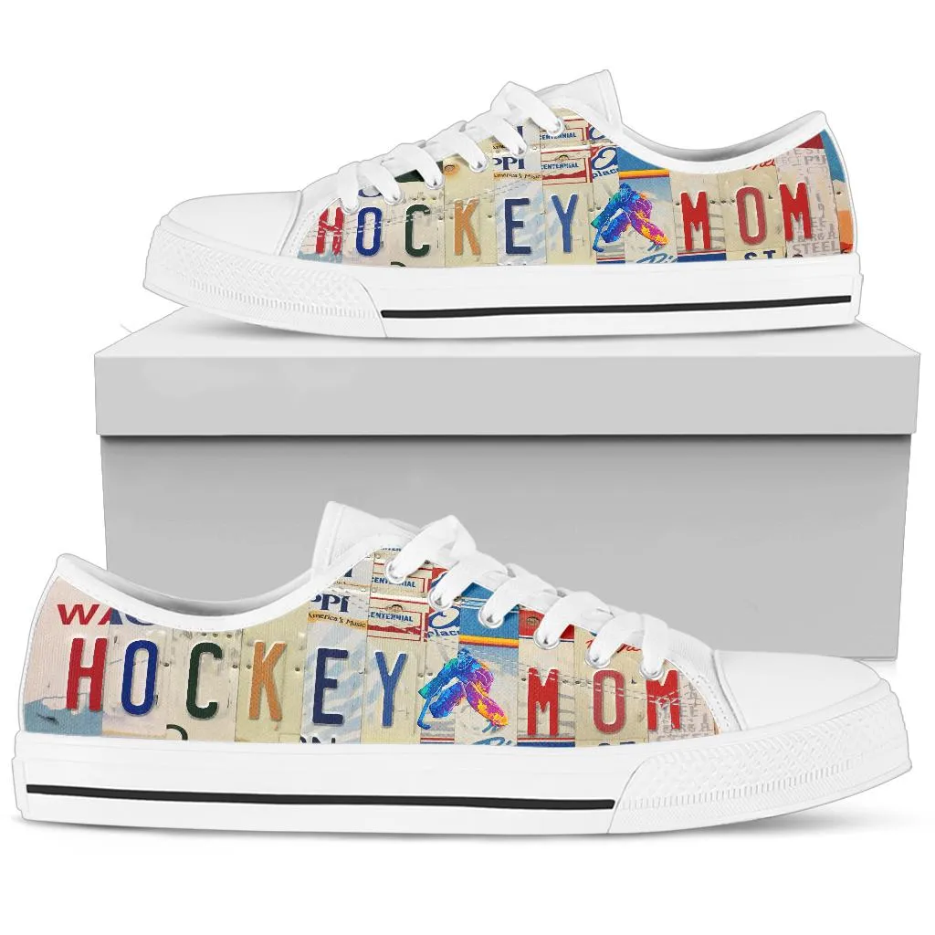 Hockey Mom - Women’s Low Top Shoes White