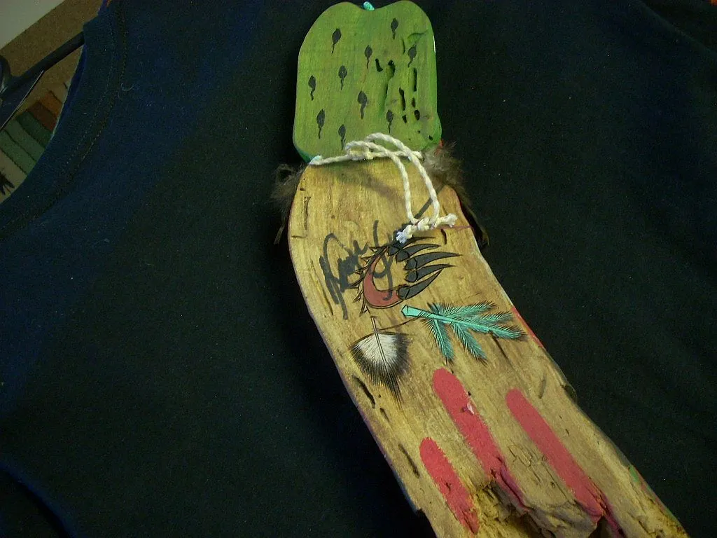 Hopi frog flat doll kachina