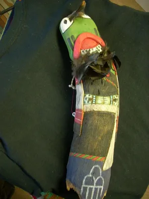 Hopi frog flat doll kachina