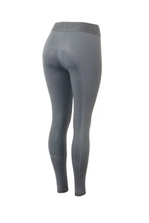 Horze Madison Ladies Silicone FS Tights Smoked Pearl Grey