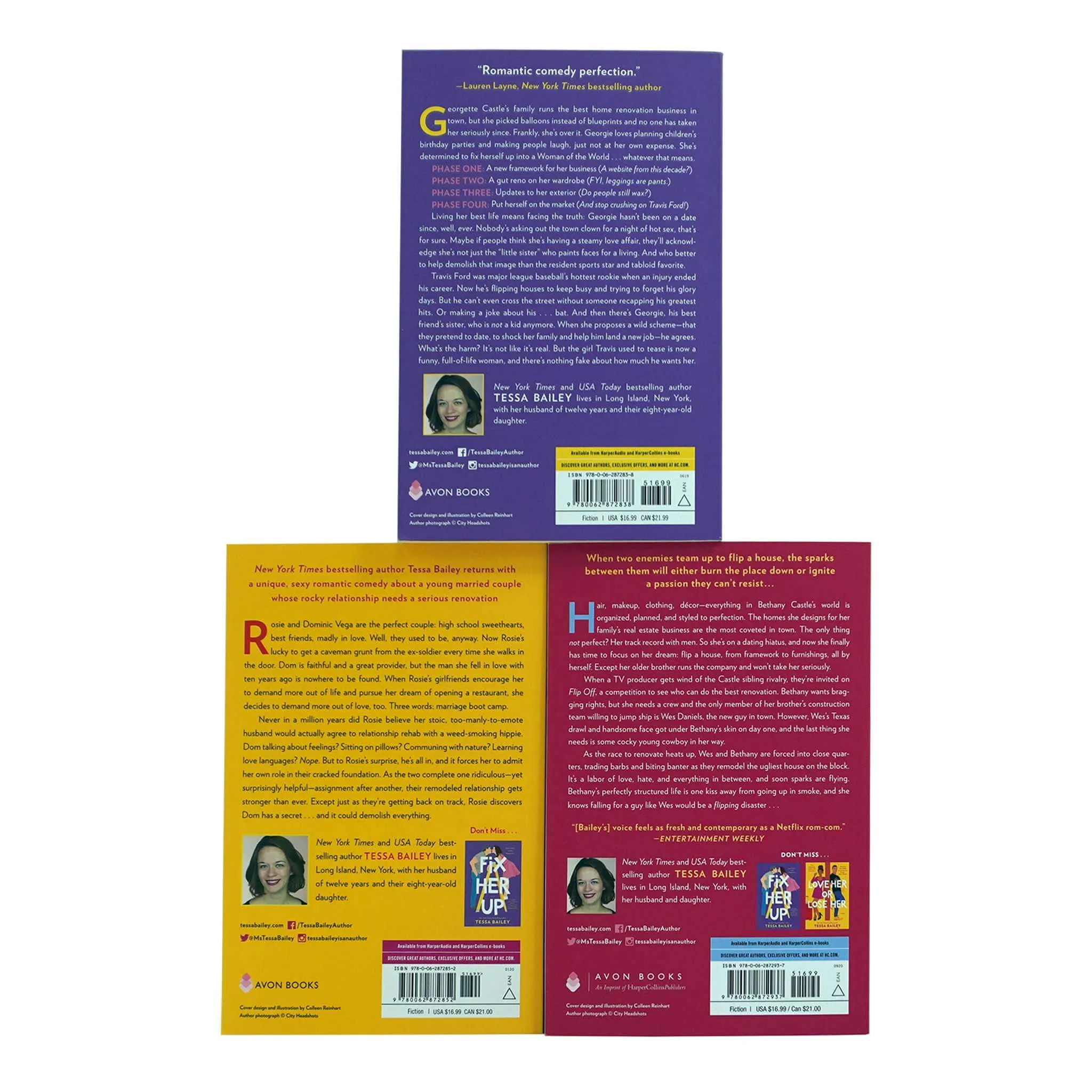 Hot And Hammered Series 3 Books Collection Set by Tessa Bailey (Fix Her Up,Love Her or Lose Her,Tools of Engagement)