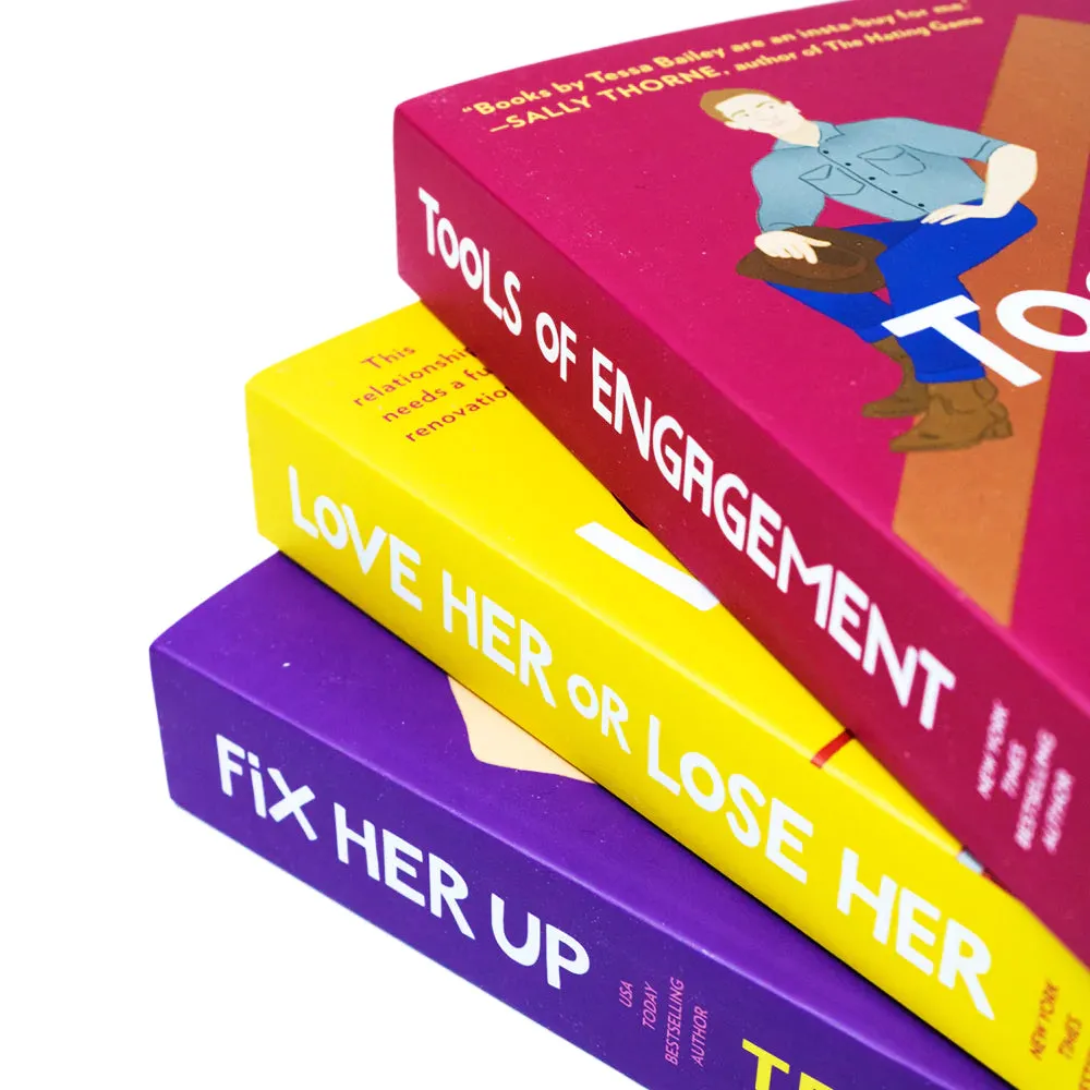 Hot And Hammered Series 3 Books Collection Set by Tessa Bailey (Fix Her Up,Love Her or Lose Her,Tools of Engagement)