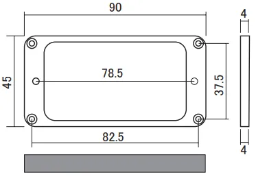 Humbucker Mounting Rings (Flat, Non Tapered)