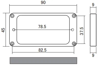 Humbucker Mounting Rings (Flat, Non Tapered)
