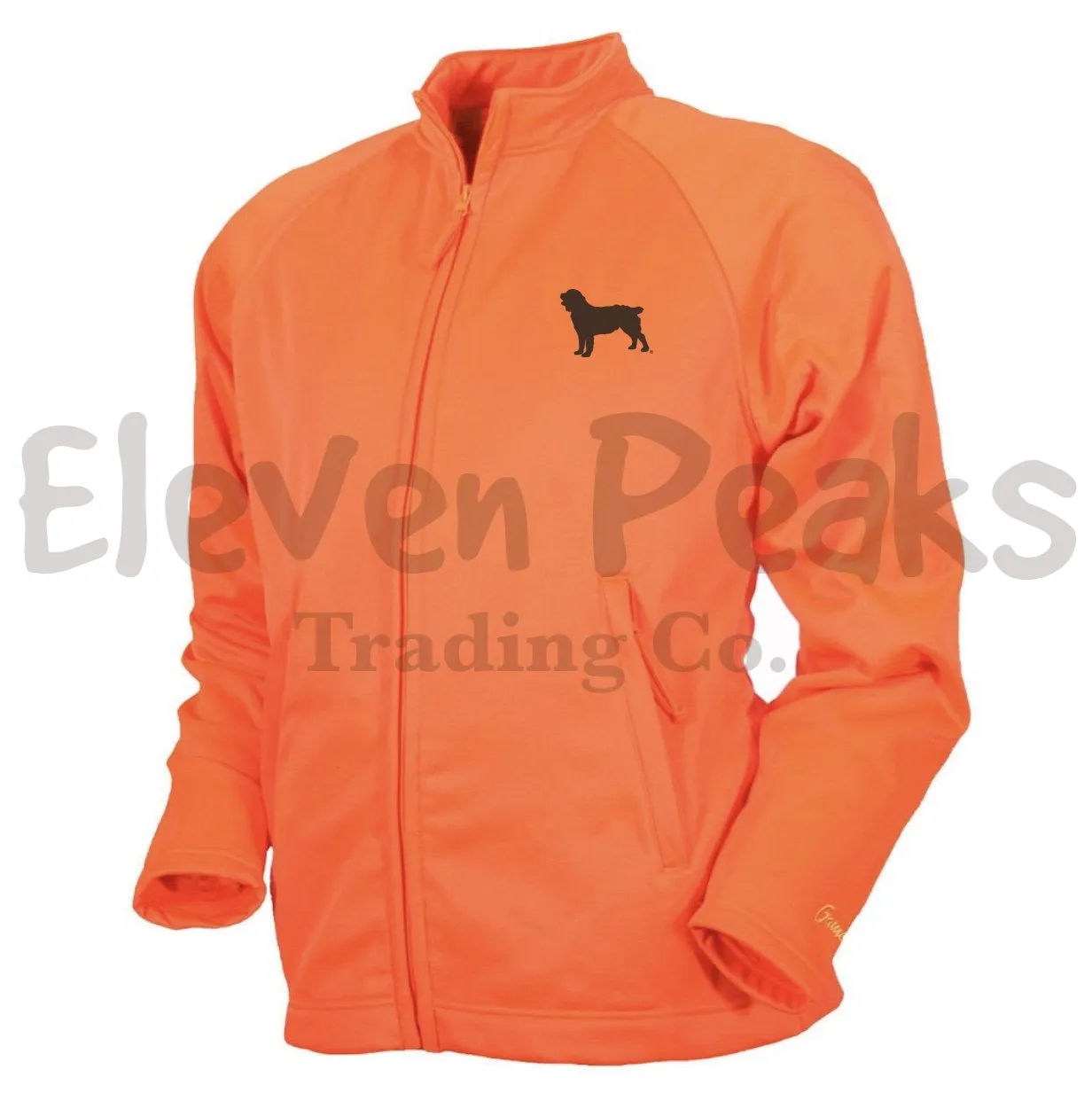 Hunt Camp Full Zip Jacket-Blaze W/ BSS® Silhouette