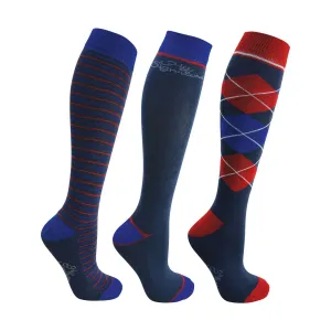 Hy Signature Horse Riding Socks (Pack of 3)