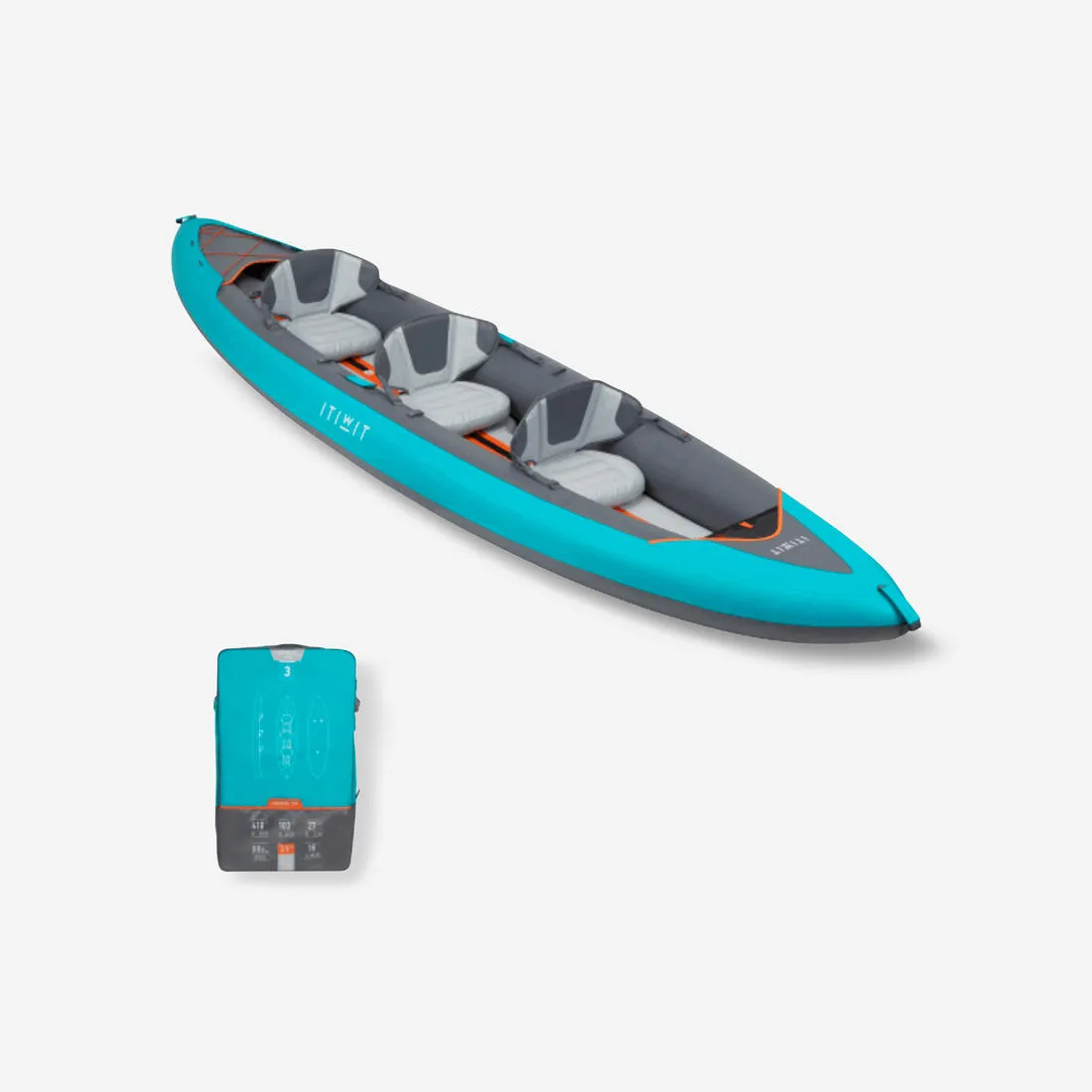 Inflatable 2/3 person touring Kayak High-pressure Bottom - X100 