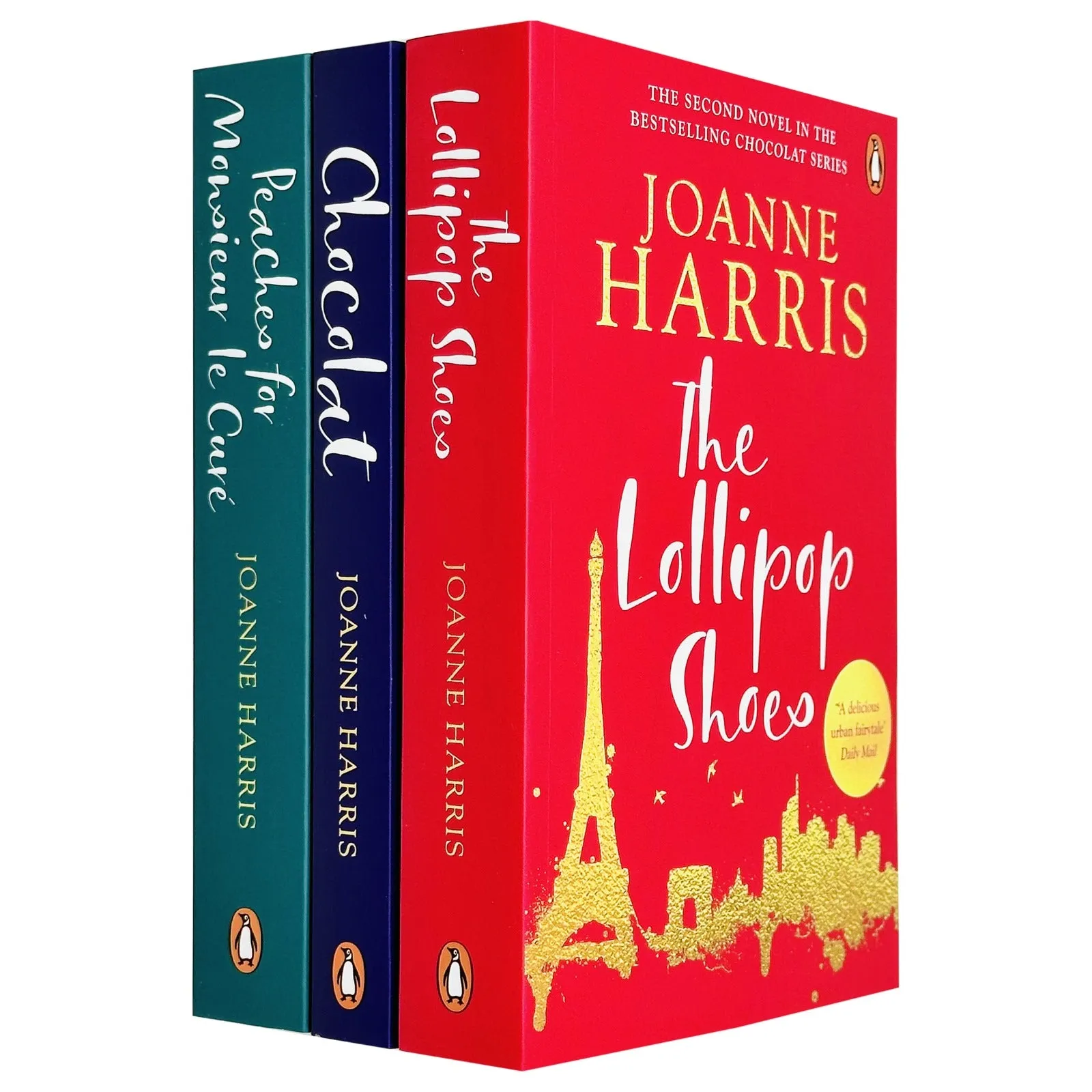 Joanne Harris 3 Books Collection Set(Chocolat,Lollipop Shoes,Peaches for Mons)