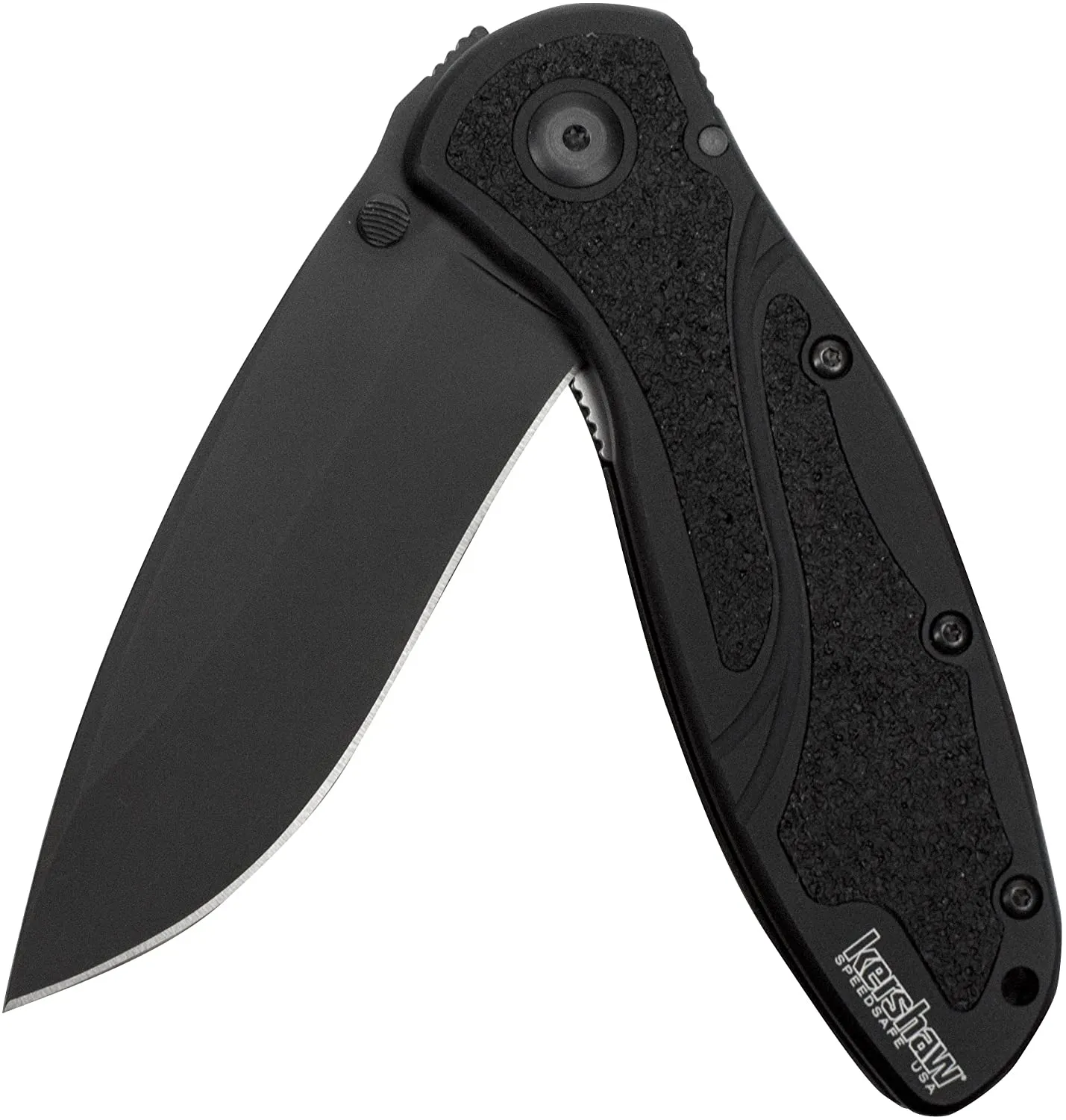 Kershaw Blur Black 1670BLK EDC Folding Pocket Knife - Made in USA
