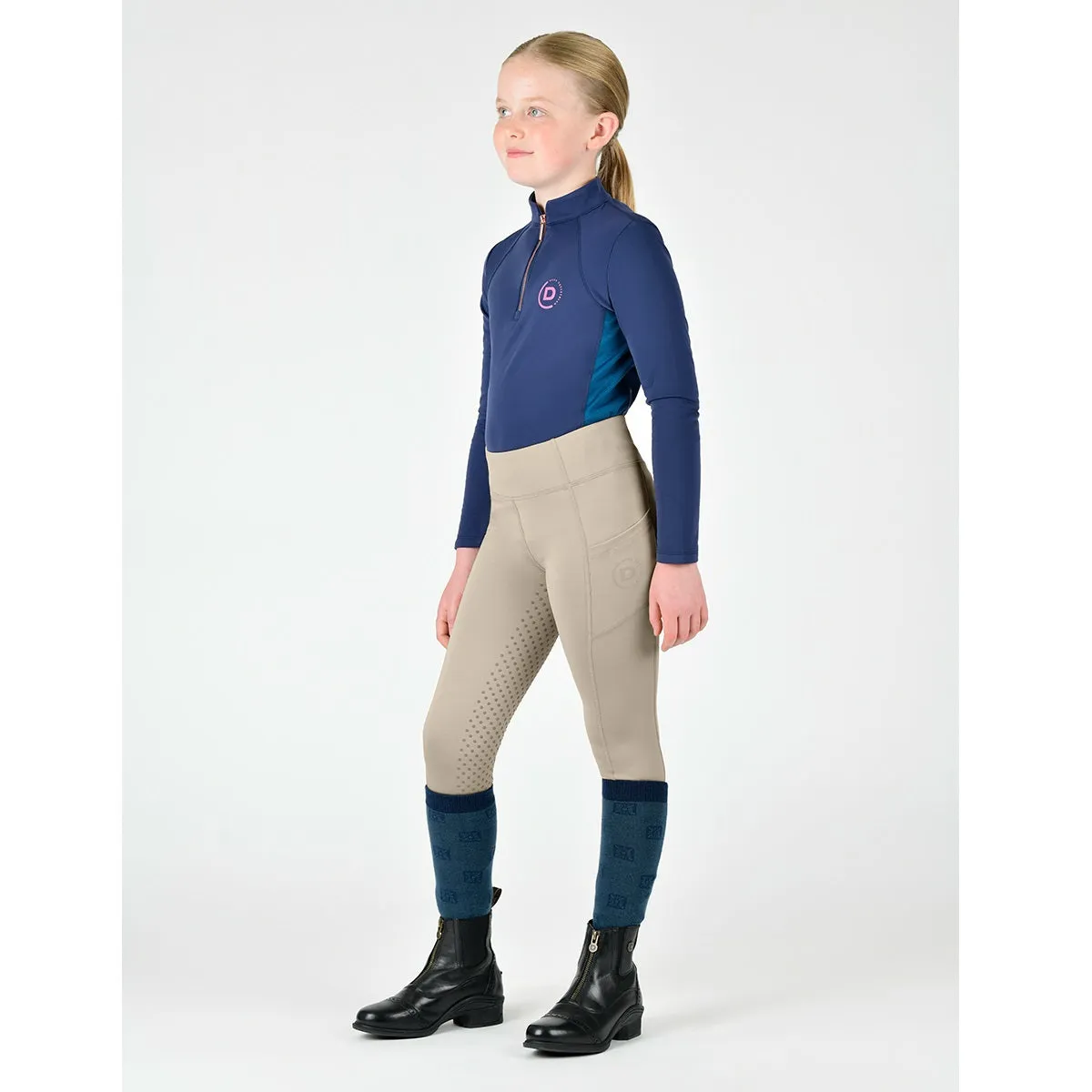 Kids Everyday Riding Tights - Beige