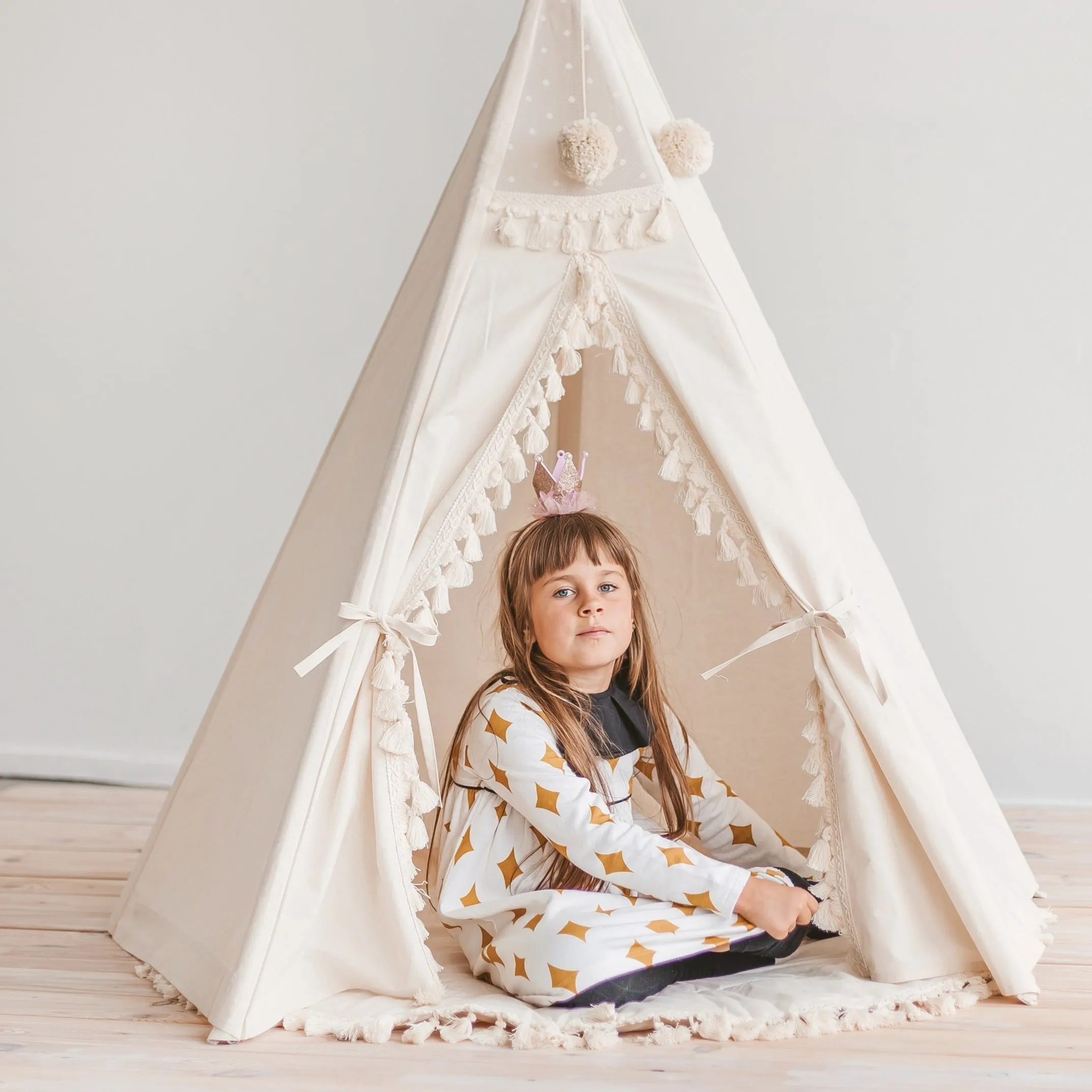 Kids Playmat With Tassel Border