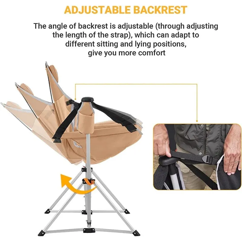 King Camp - Hammock Camp Recliner Chair  - Khaki/Grey