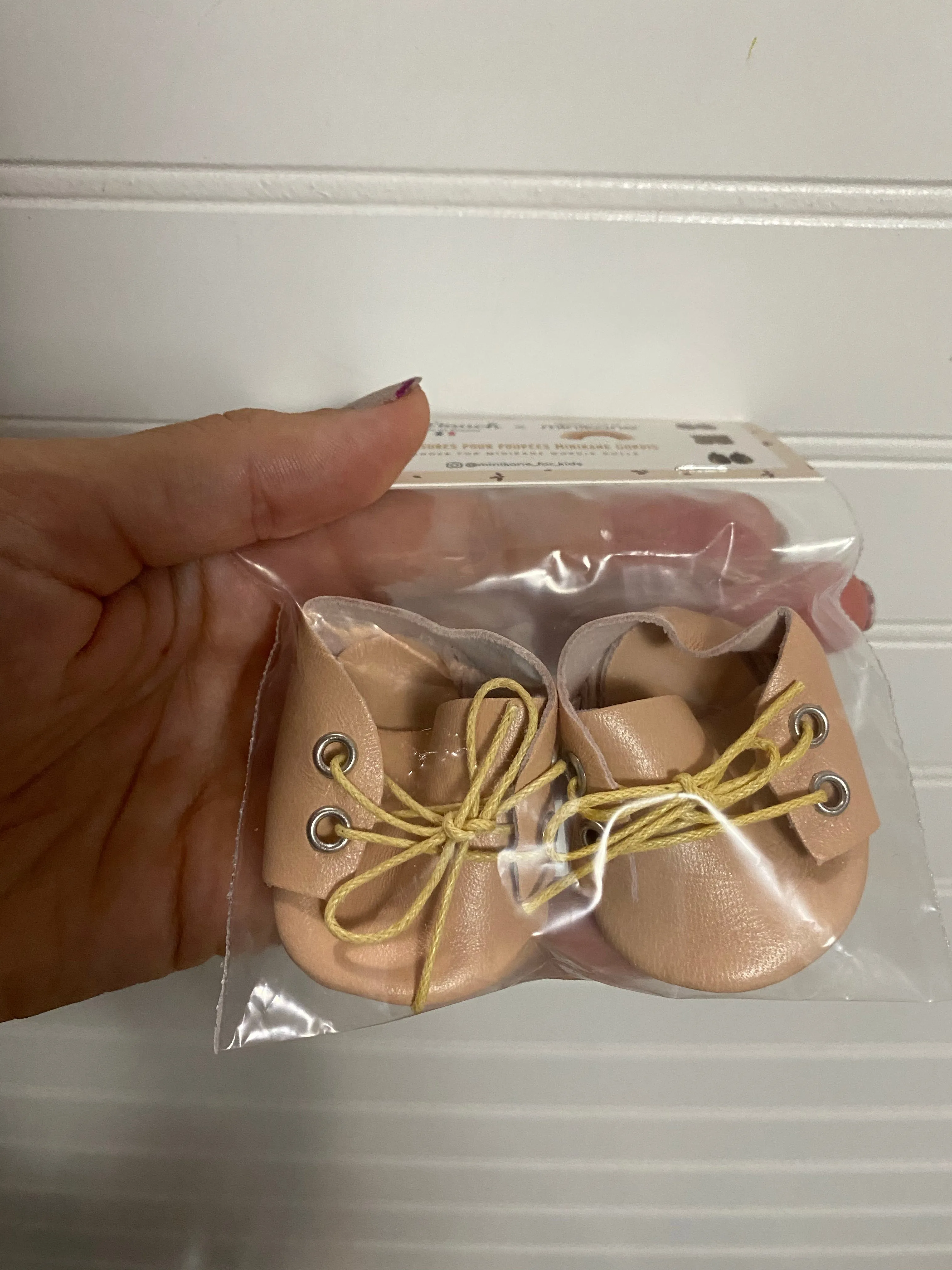 Leather doll shoe - Minikane RTS