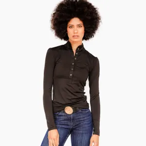 Long Sleeve Jessica Shirt - Black