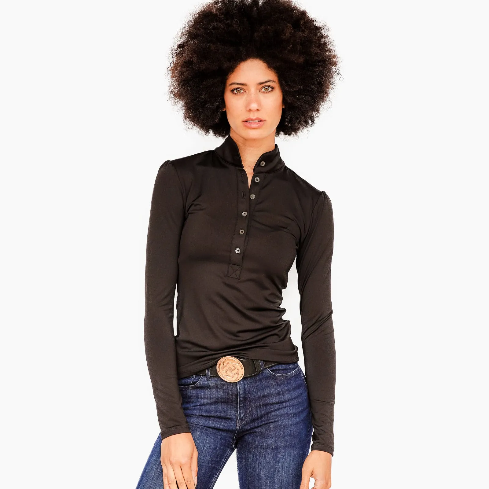 Long Sleeve Jessica Shirt - Black
