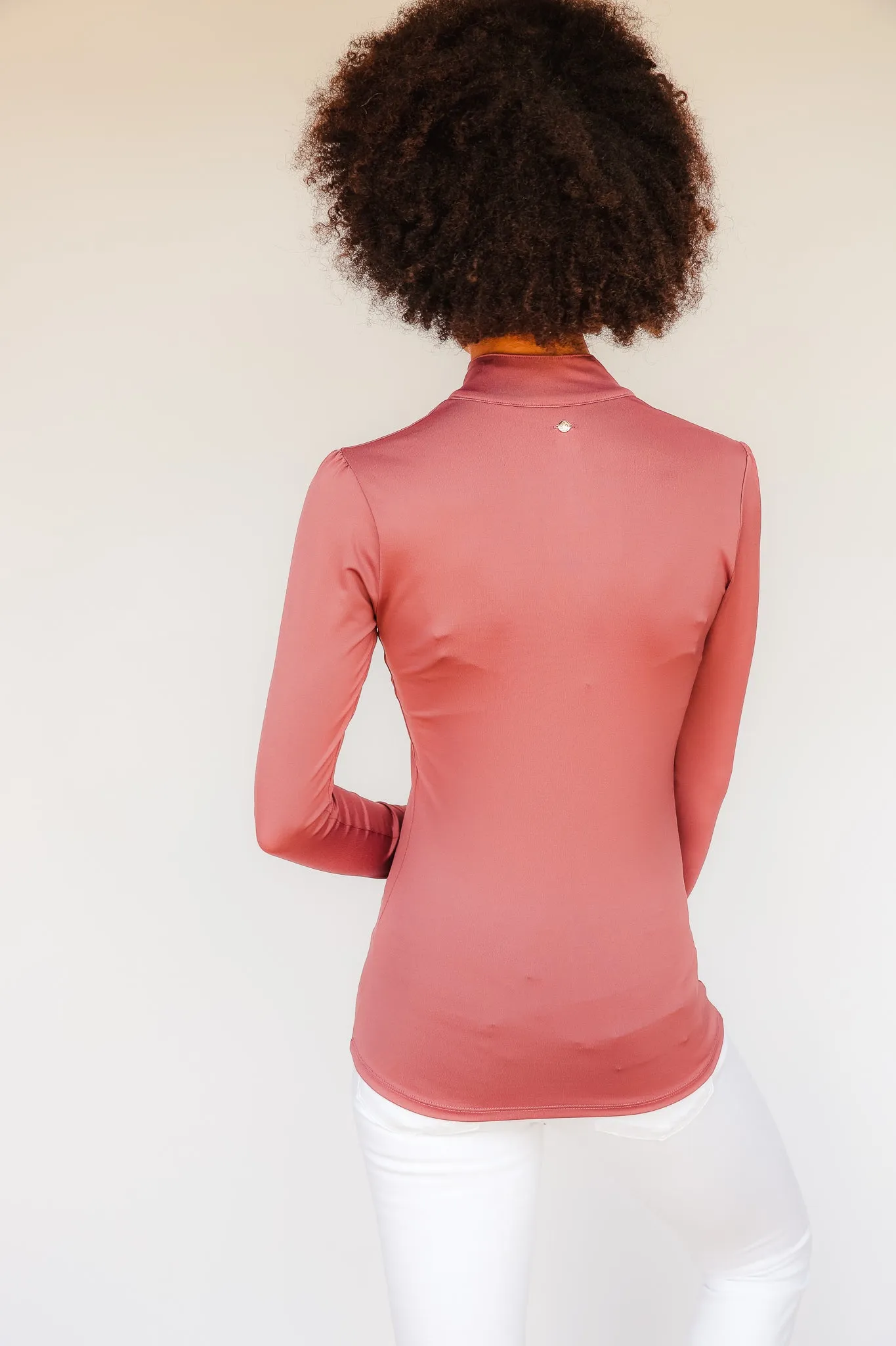 Long Sleeve Jessica Shirt - Dusty Rose