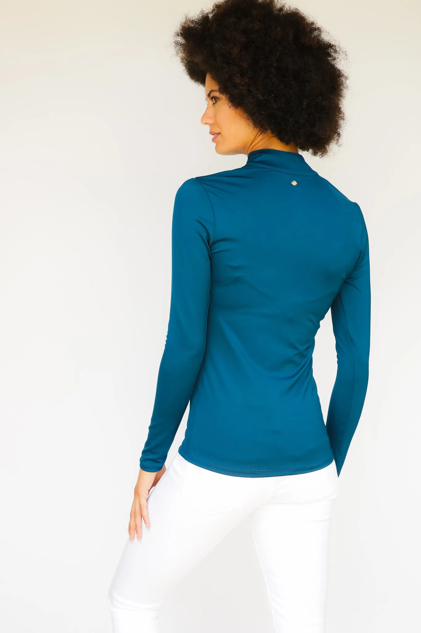 Long Sleeve Jessica Shirt - Moroccan Blue