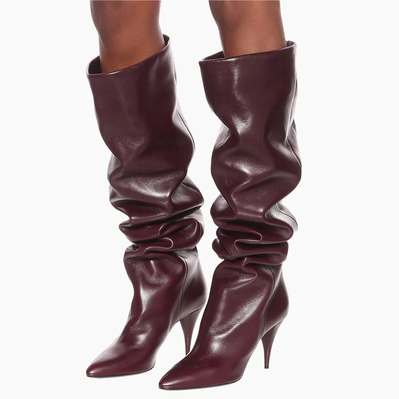 Long Sleeve Leg High Heel Boots