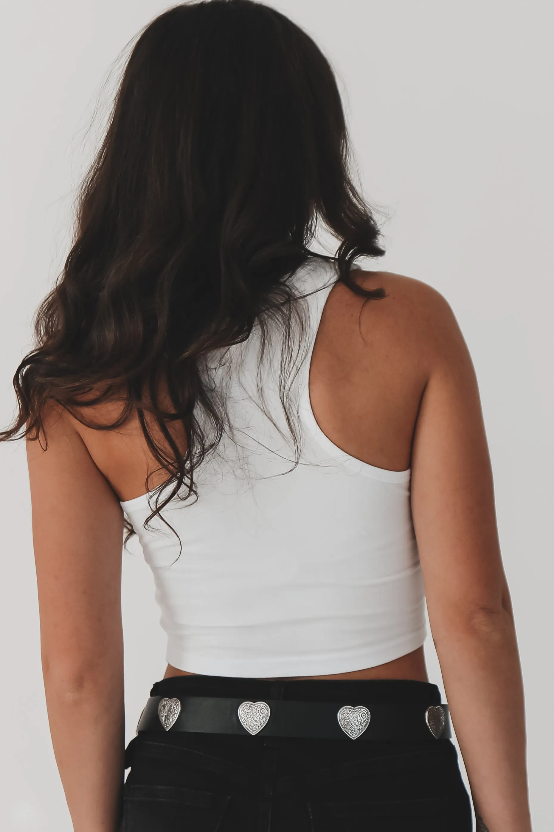 Looking For Love Graphic Western Cropped Tank