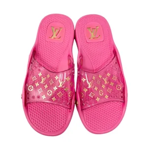 Louis Vuitton Pink Monogram Slides