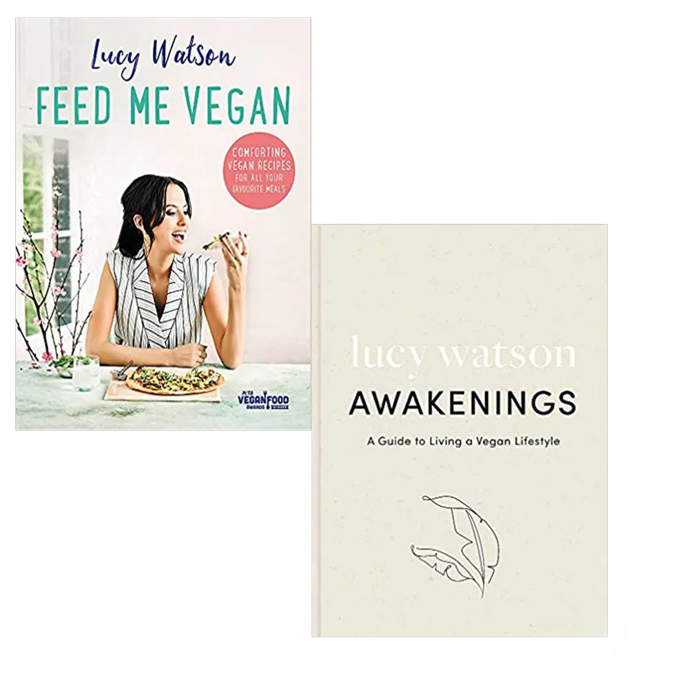 Lucy Watson 2 Books Collection Set (Awakenings,Feed Me Vegan) NEW