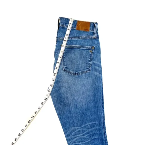 Madewell Cali Demi Boot Jeans Chewed Hem Edition 26 Button Fly