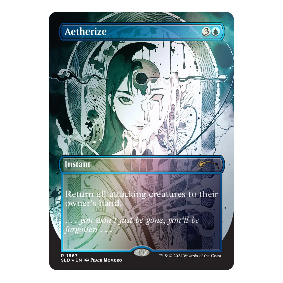 Magic Secret Lair Camp Totally Safe Drop Featuring: Peach Momoko Foil Edition