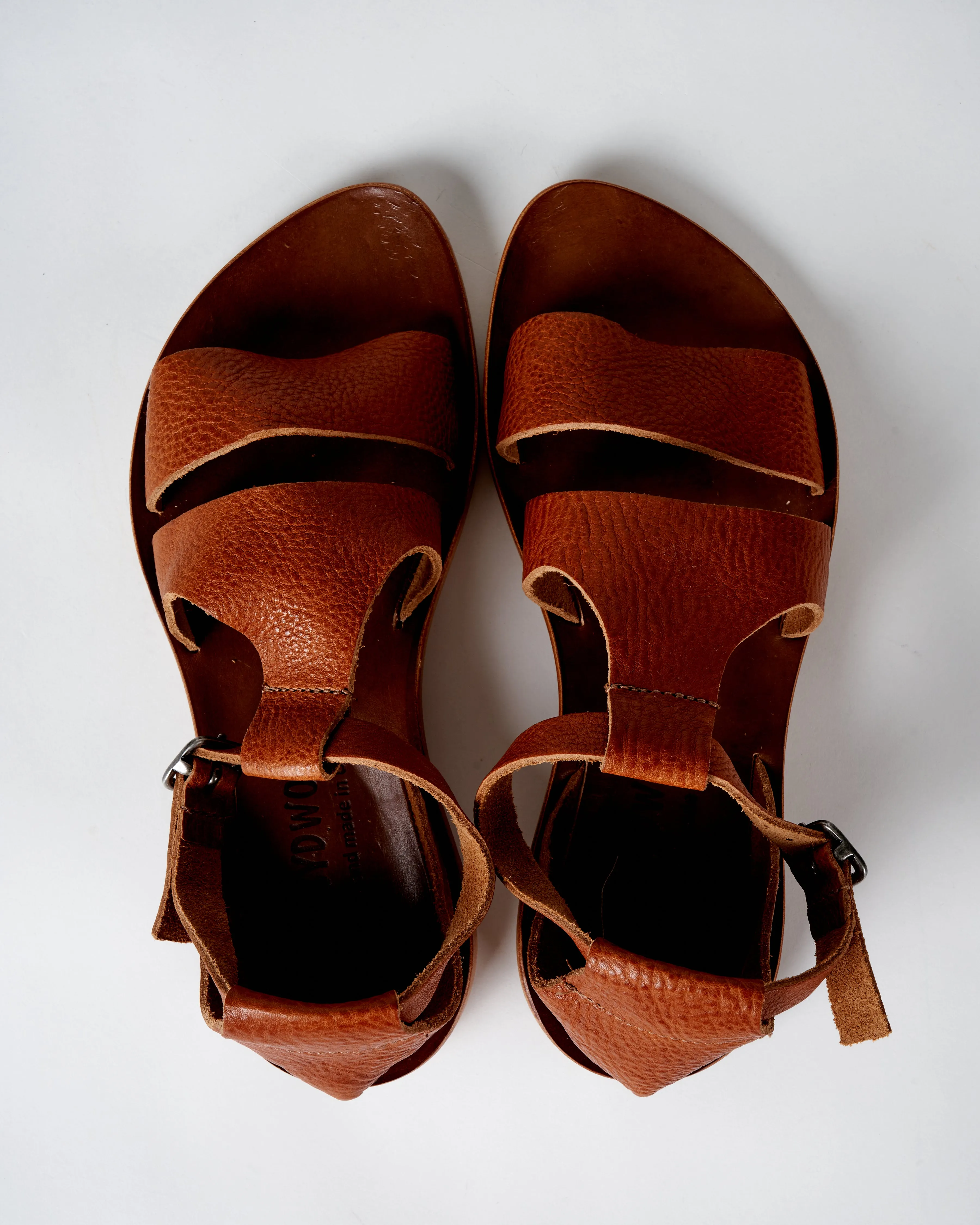 mandarine tocu / natural sole - tocu / natural sole / leather sandal
