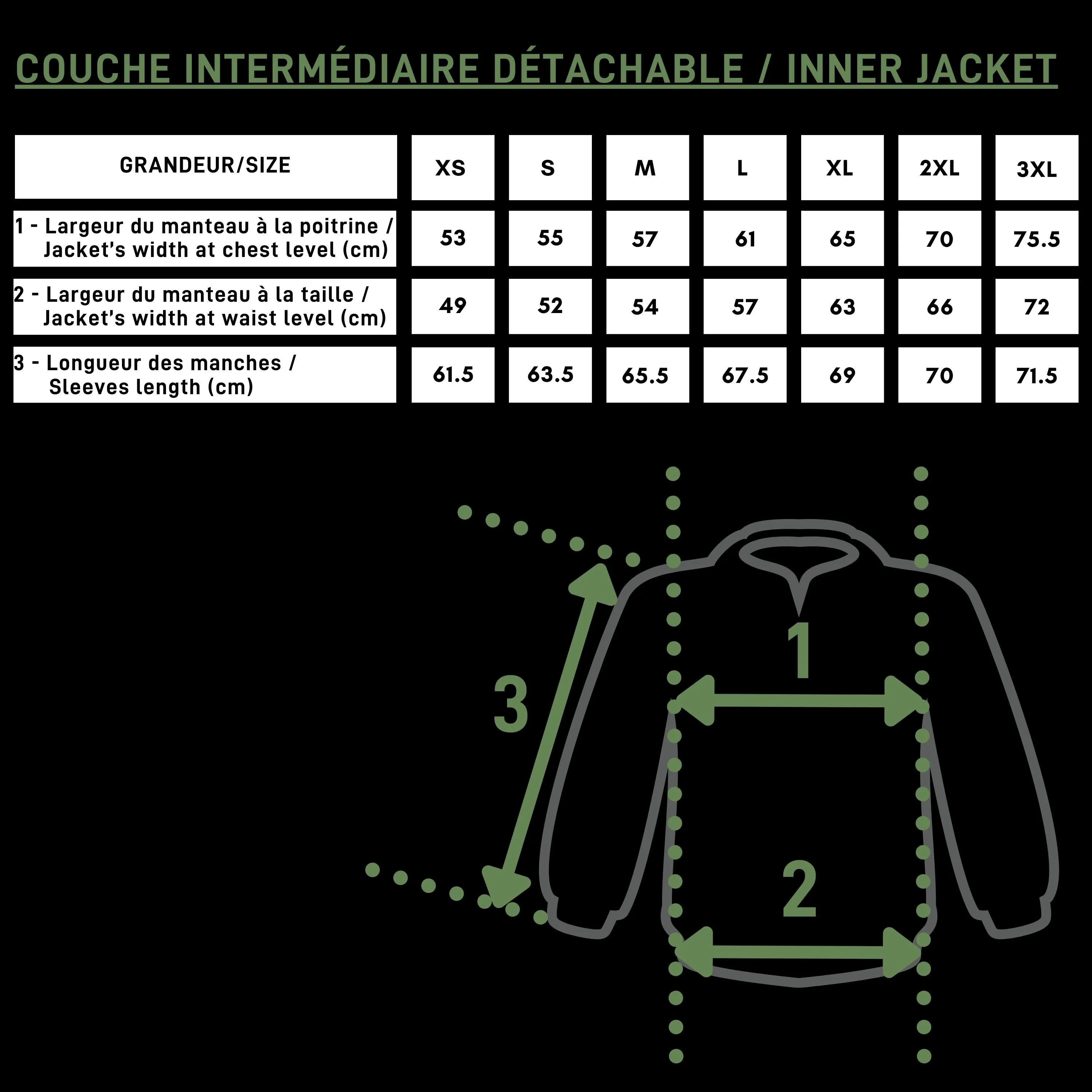 Manteau "Guide 3 en 1 Teck Wood Optima 7" - Homme