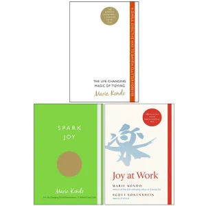 Marie Kondo Collection 3 Books Set (The Life-Changing Magic of Tidying, Spark Joy,  Joy at Work)