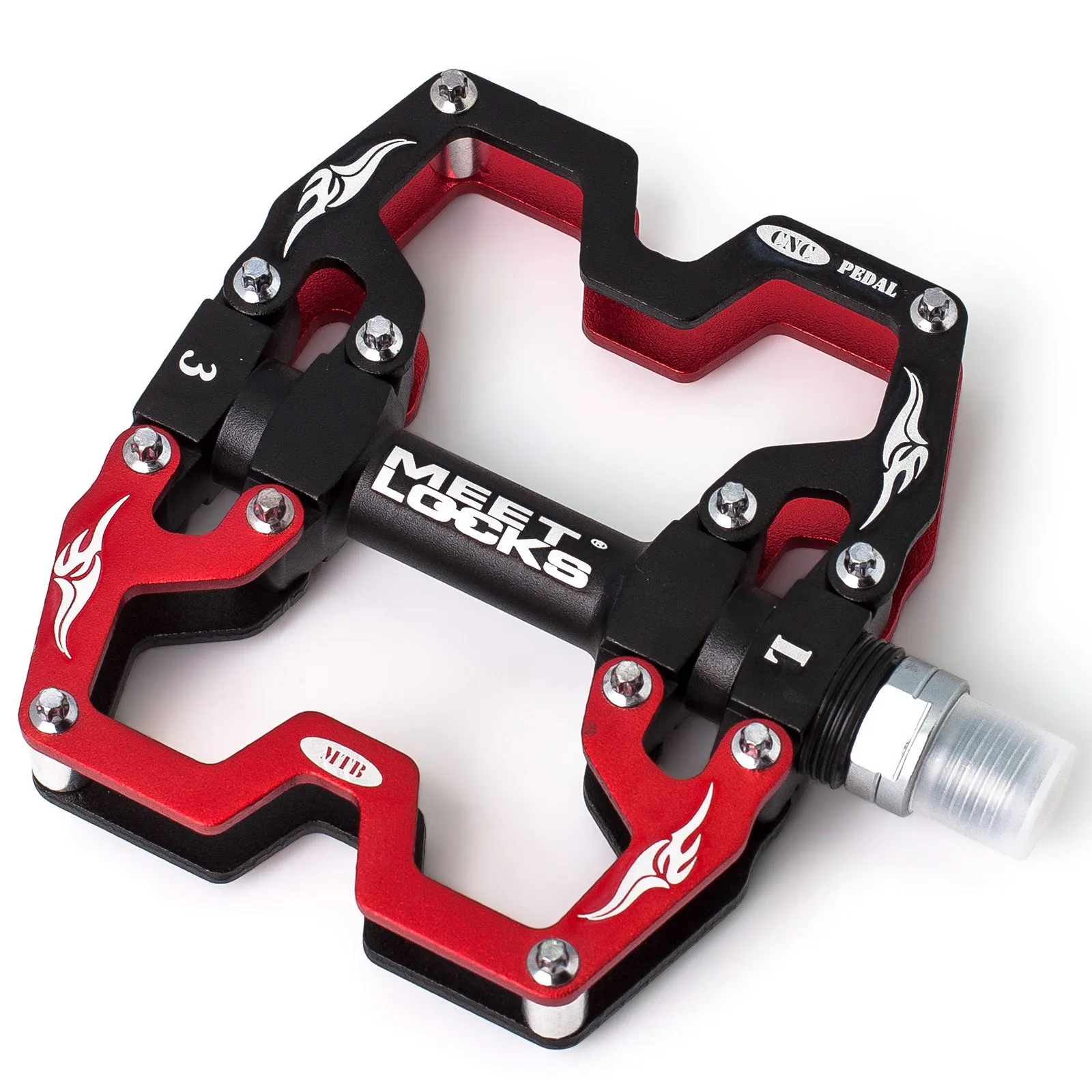 MEETLOCKS Bike Pedal MTB Platform CNC Aluminum Body 9/16 Alex