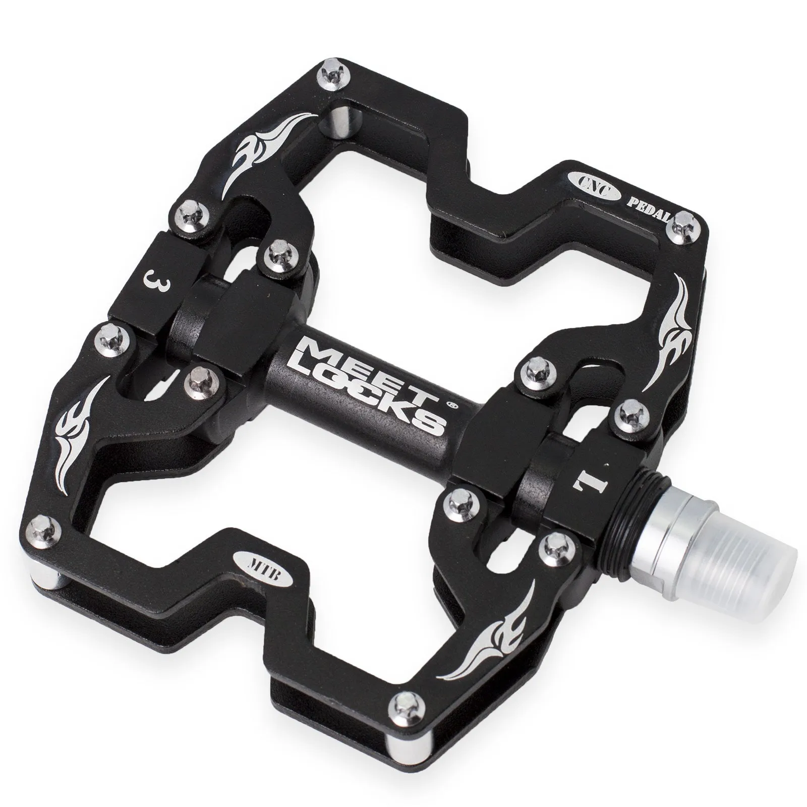 MEETLOCKS Bike Pedal MTB Platform CNC Aluminum Body 9/16 Alex