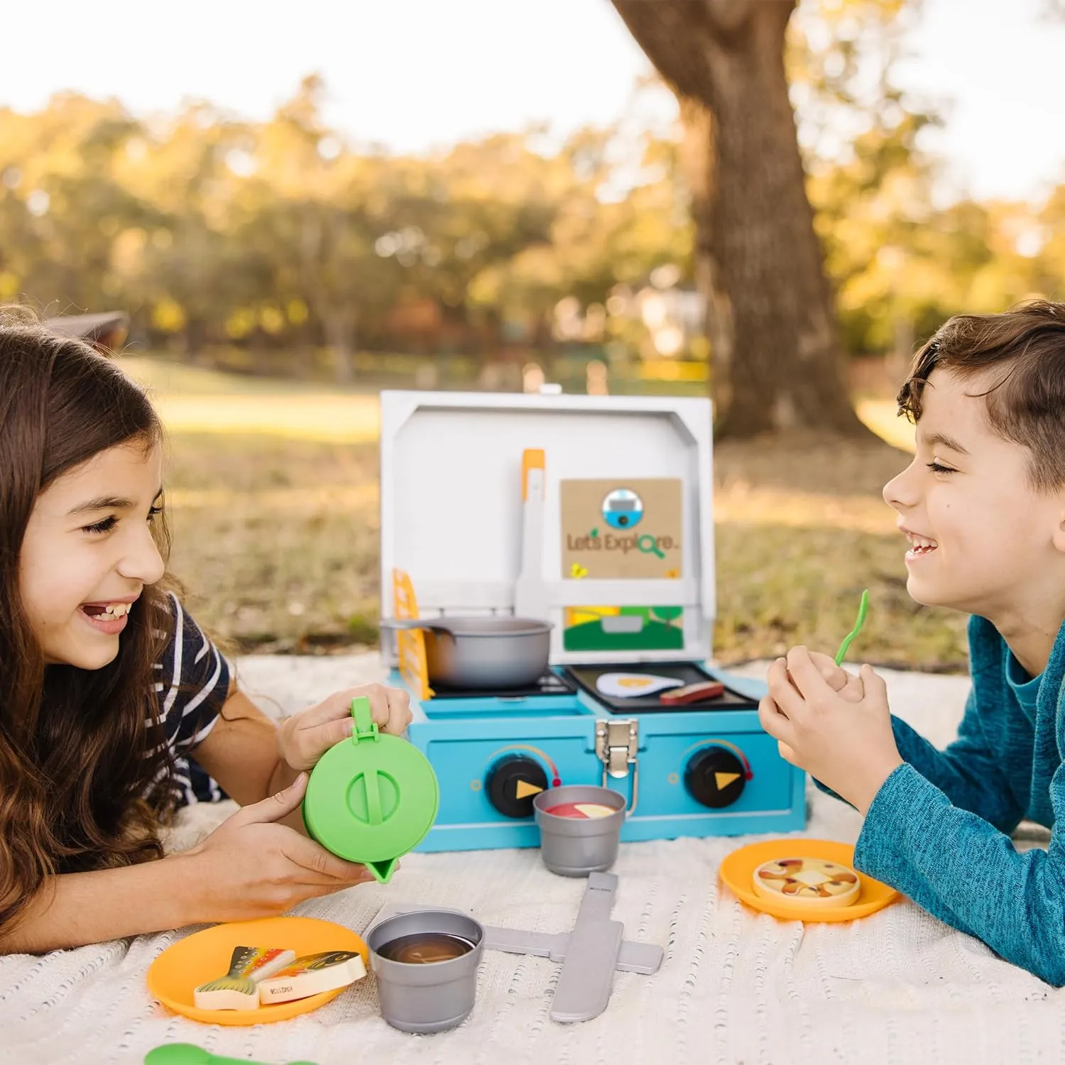 Melissa & Doug Let’s Explore Camp Stove Play Set