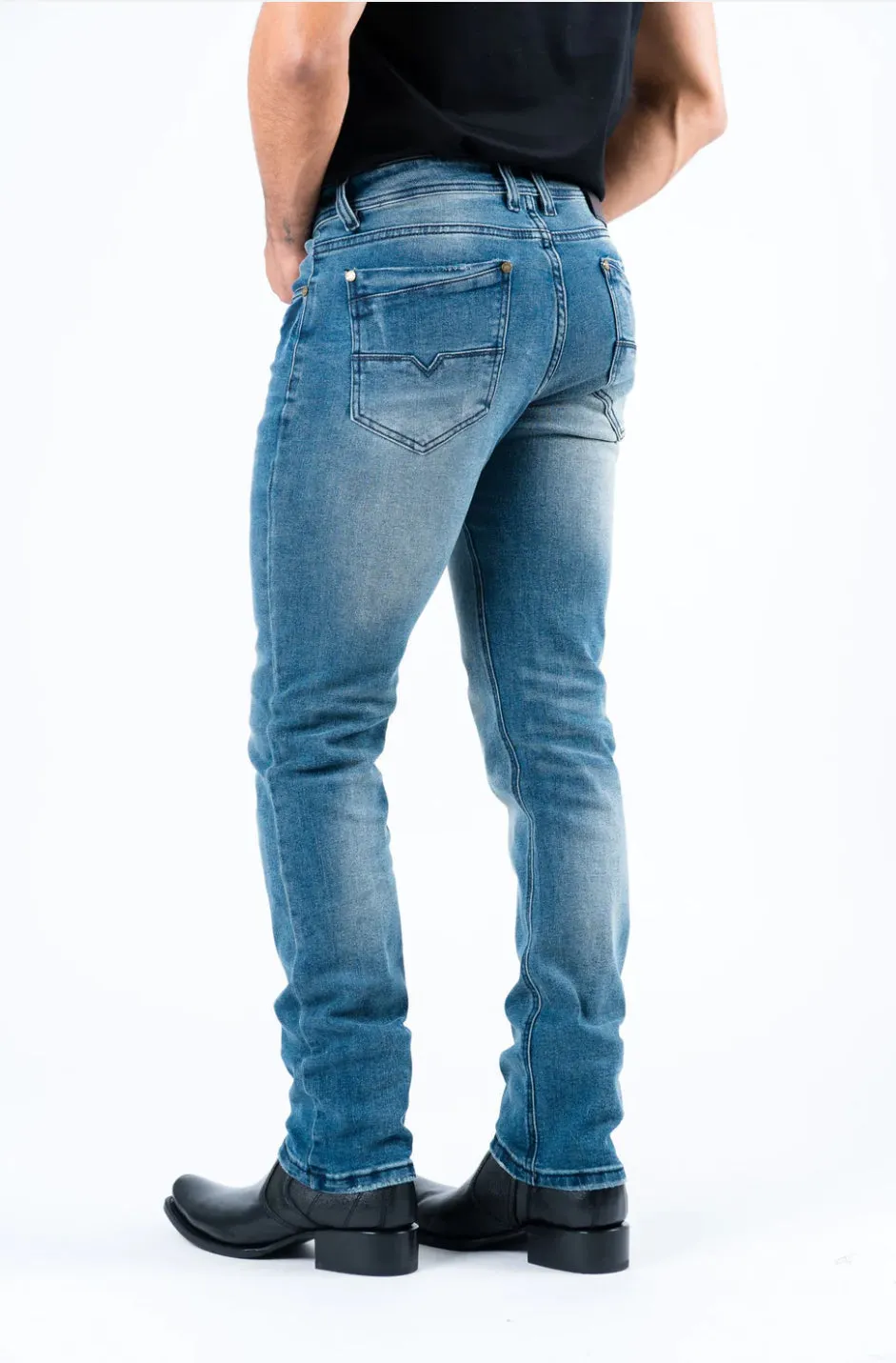 Men’s Platini Pax Dark Blue Slim Stretch Jean