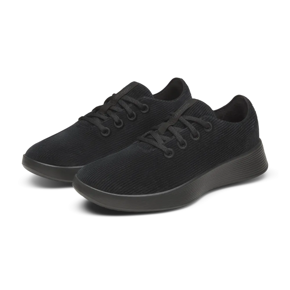 Men's Runner Go - Corduroy - Natural Black (Dark Grey Sole)
