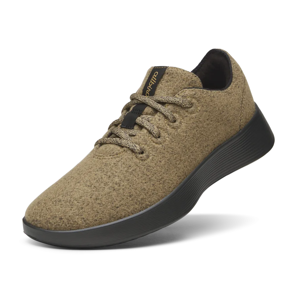 Men's Wool Runner Go - Stony Beige (Dark Grey Sole)